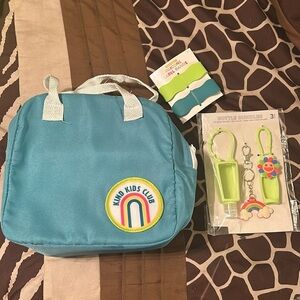 6Pc Teal Insulated Lunch Box Bundle